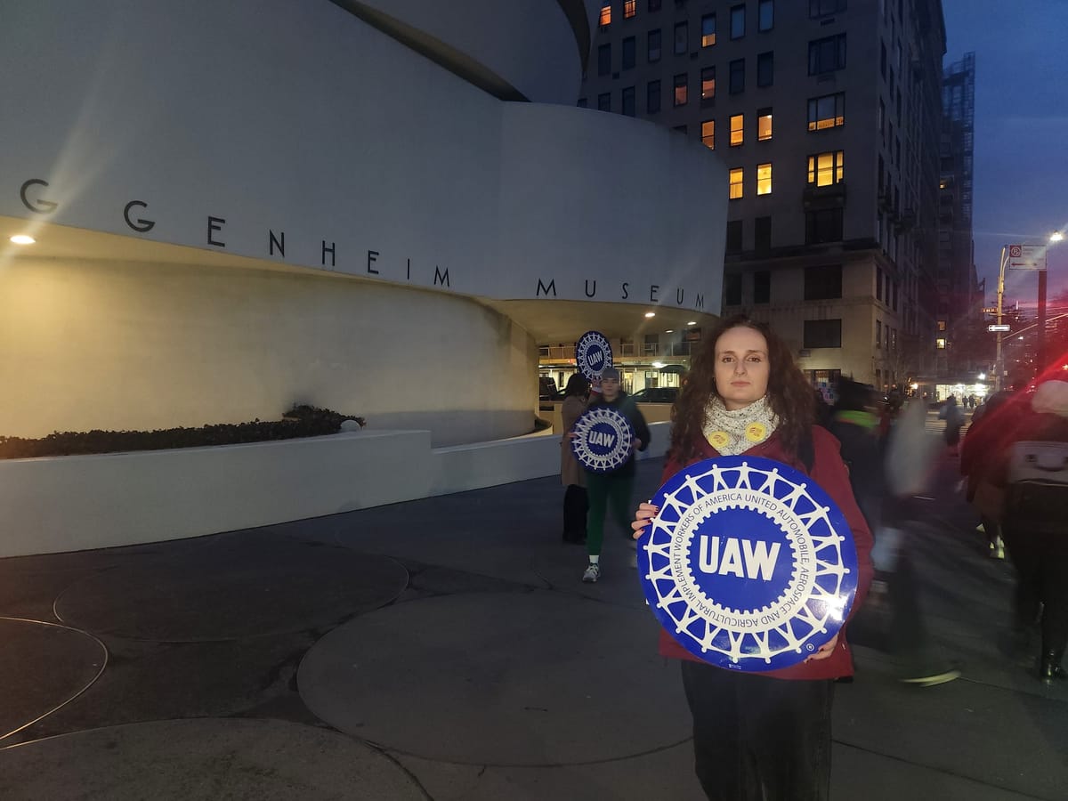 Guggenheim Union Rallies at Carol Bove Reception