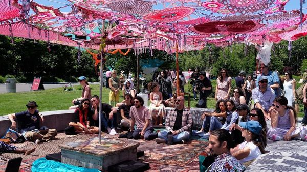 A Persian Garden Blooms on Governors Island
